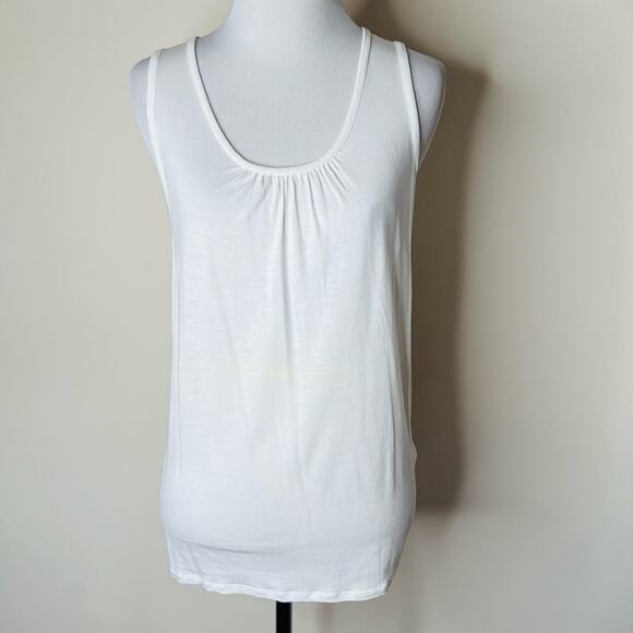 Ted Baker White Gathered Front Tank - Picture 1 of 5